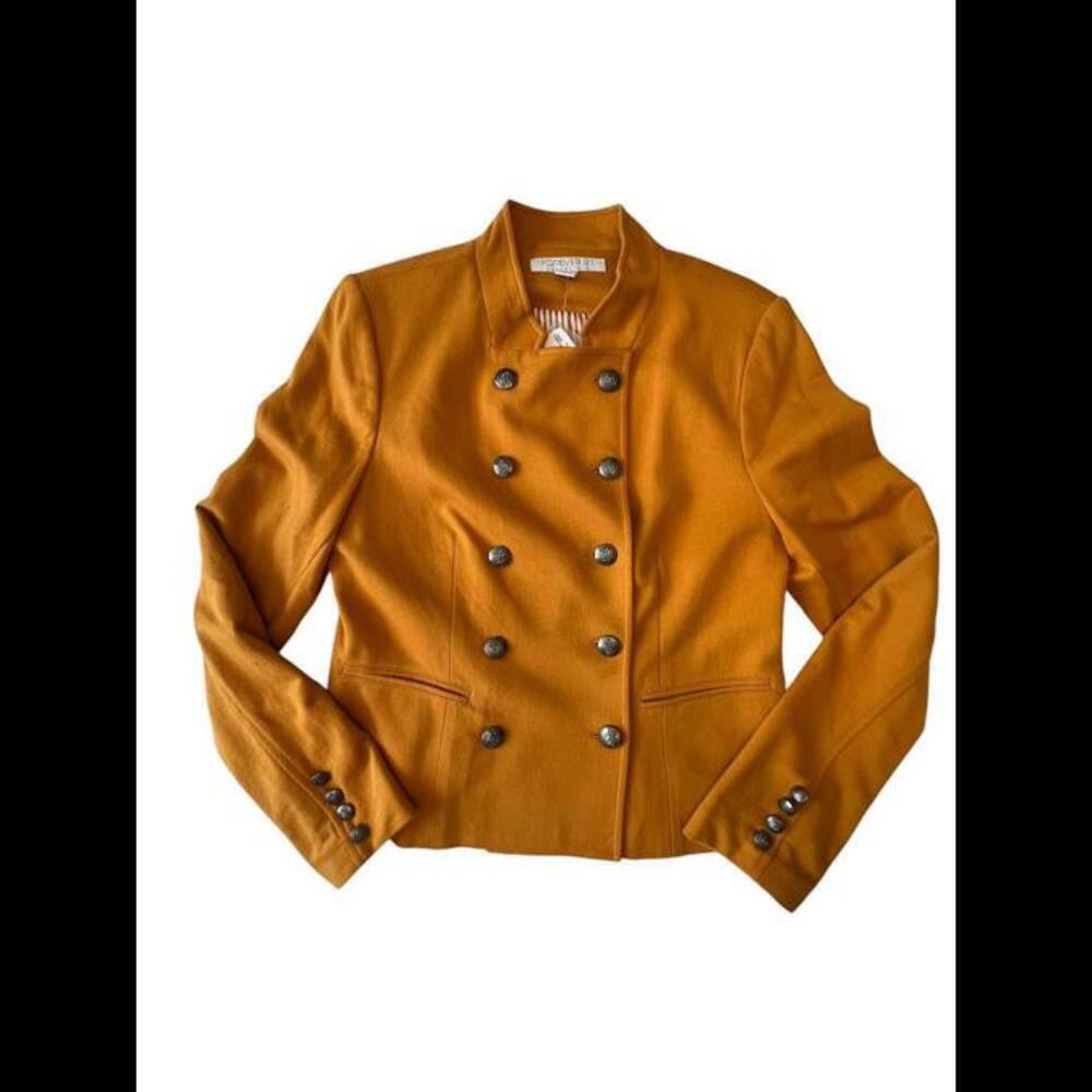 FOREVER 21  - Stylish Double-Breasted Mustard Jacket Size L
